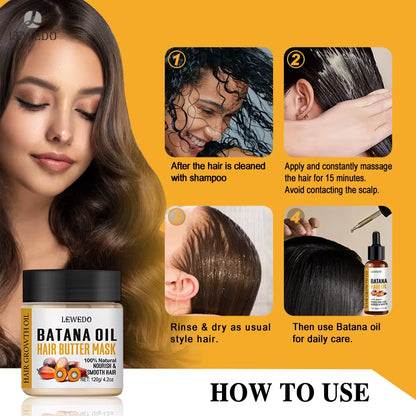 Fast Hair Growth Oil Africa Crazy Traction Alopecia Batana Hair Mask anti Hair Break Hair Strengthener Hair Loss Treatment Spray